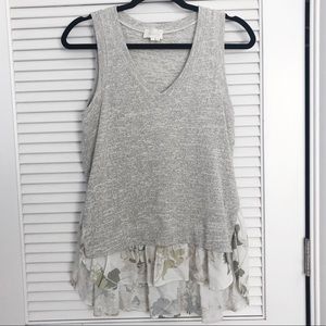 Anthropologie Deletta Knit Floral Tank